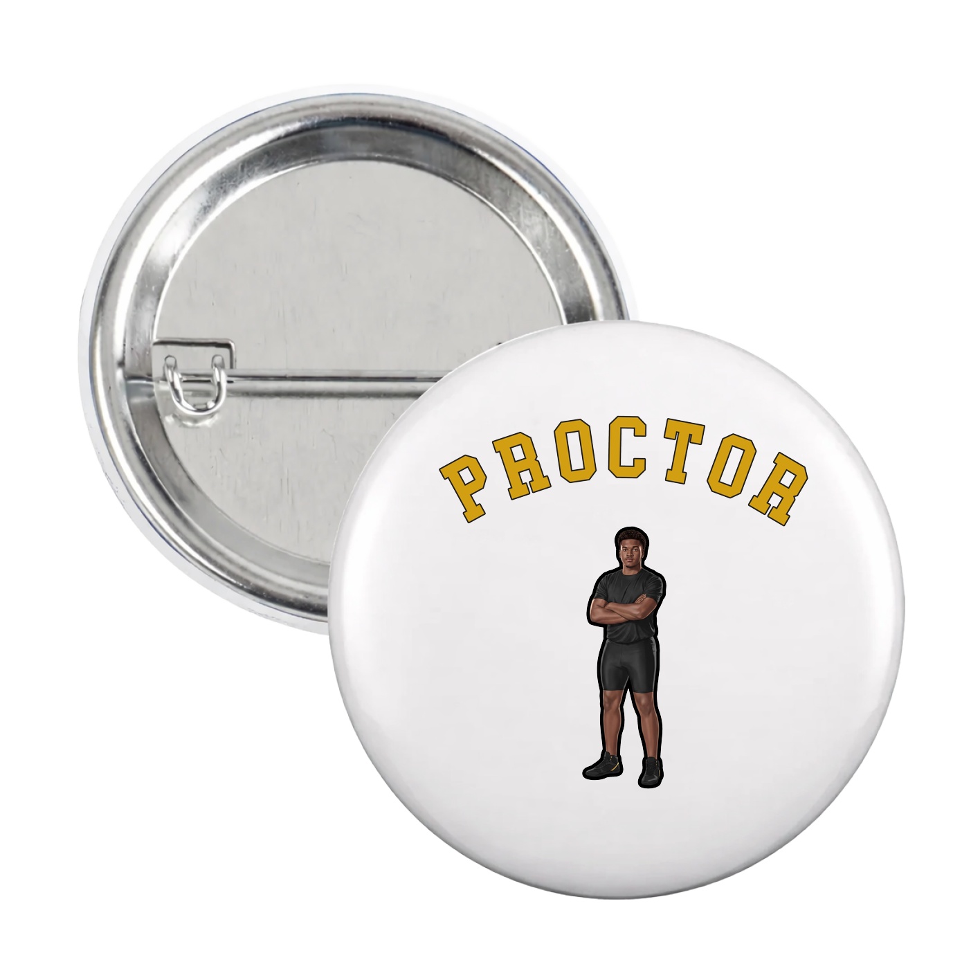 Game Day Button — Shirsey Arch in White