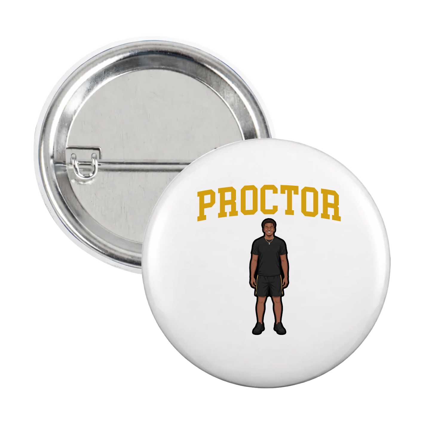 Game Day Button — Shirsey in White