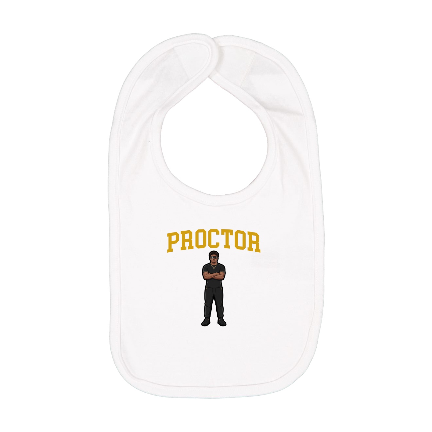 Infant Bib — Shirsey in White