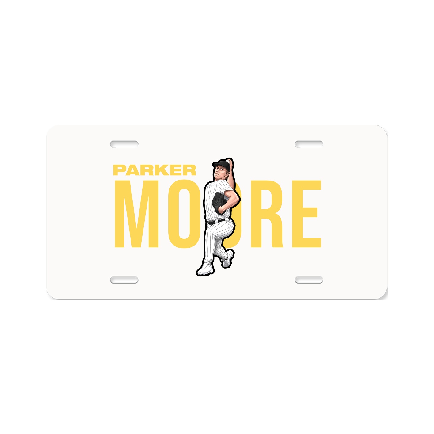 License Plate — Player Name in Classic