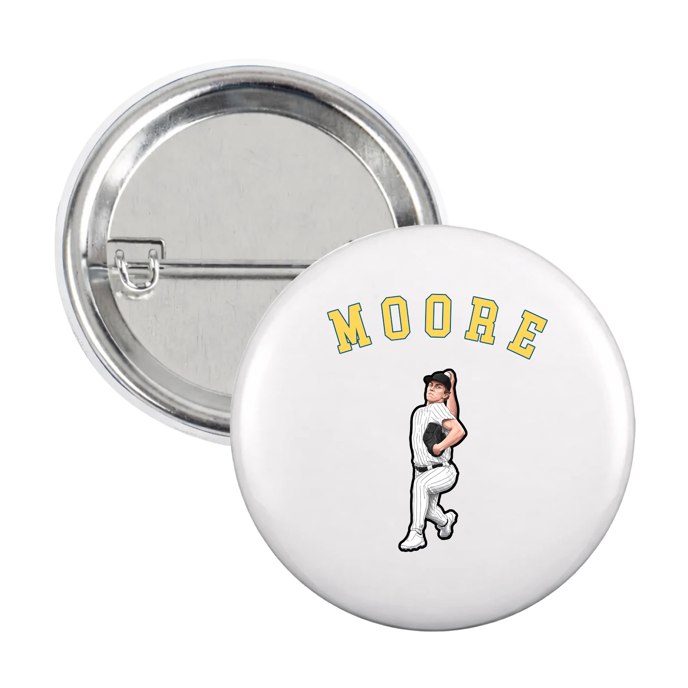 Game Day Button — Shirsey Arch in White