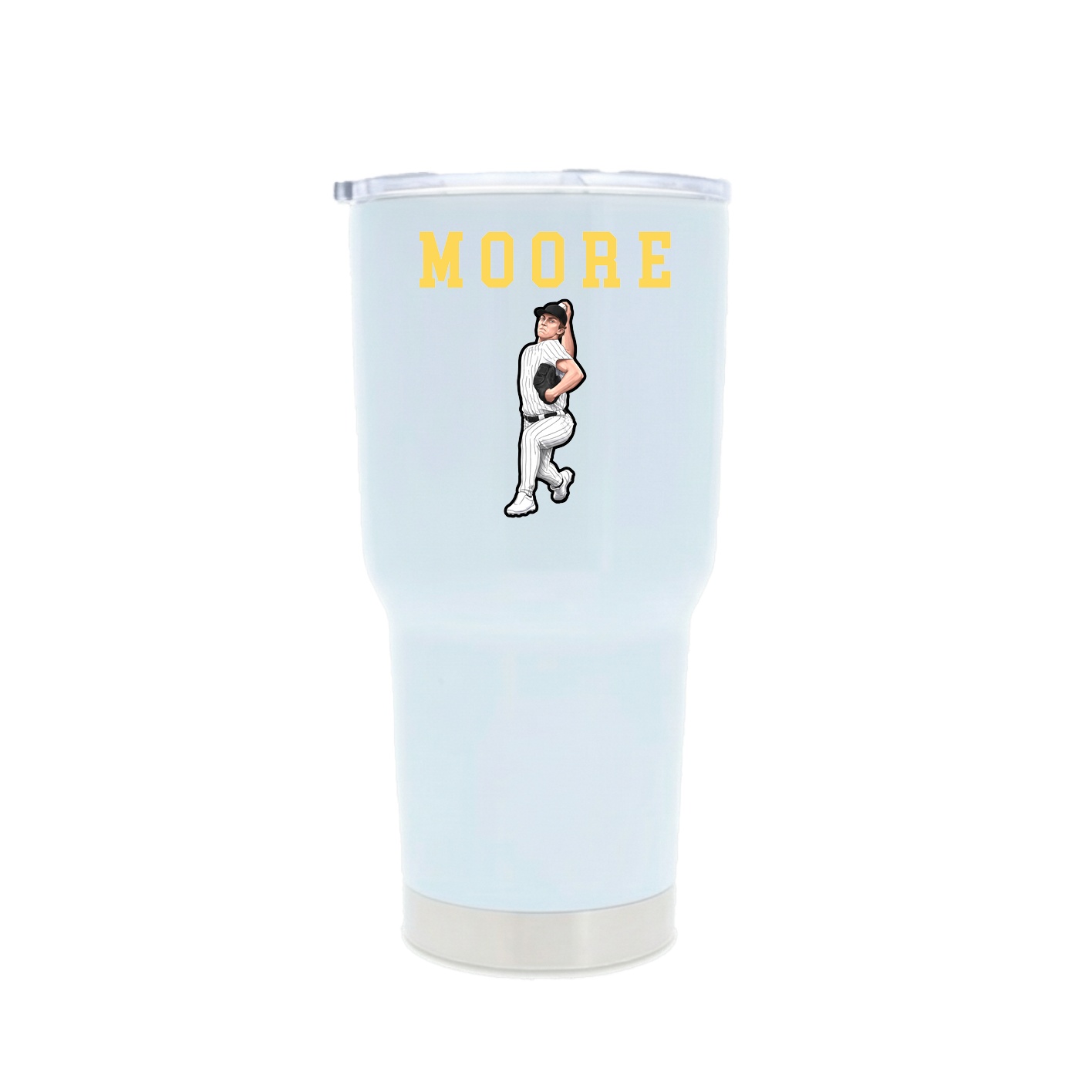 30oz Stainless Steel Tumbler — Shirsey in White