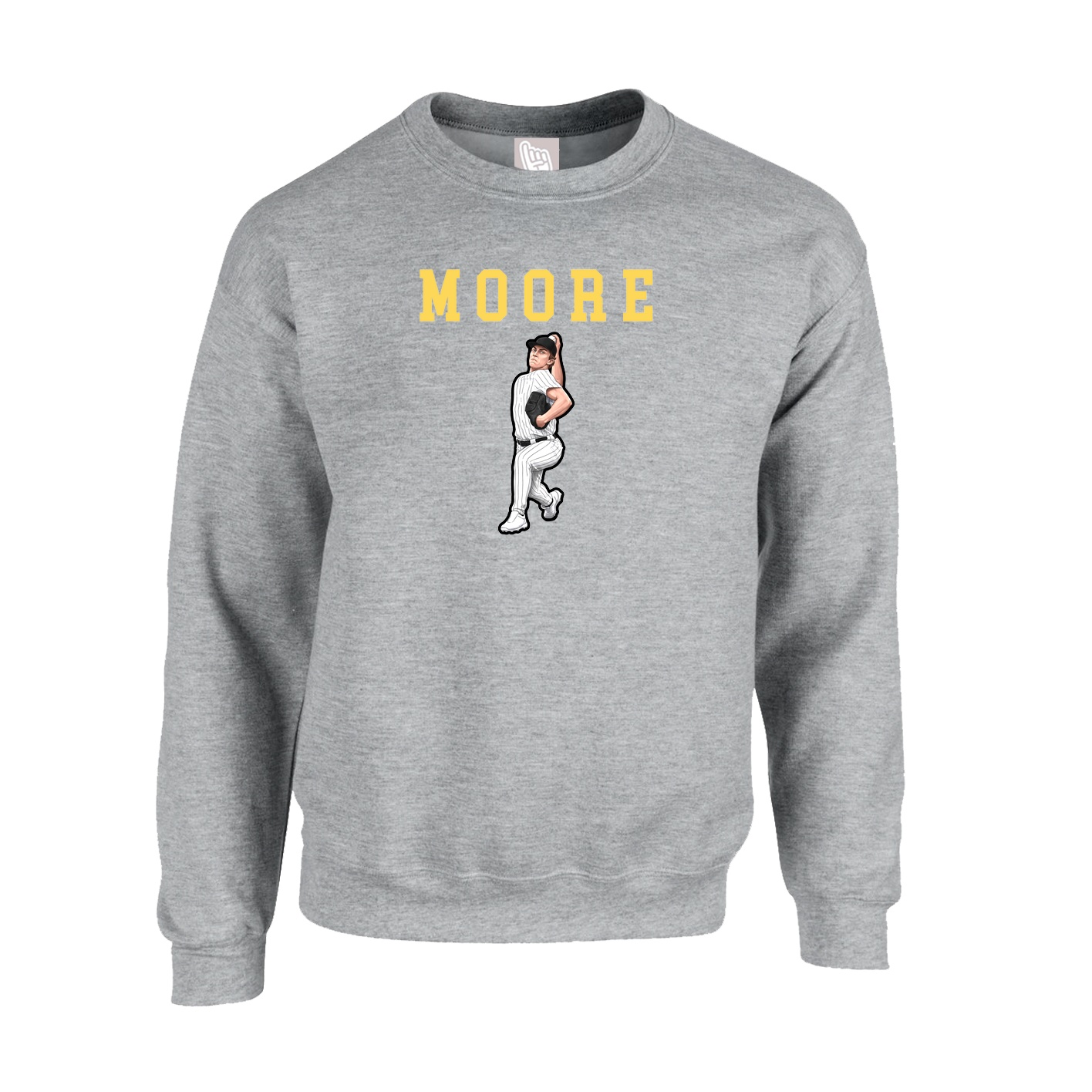 Fleece Crew — Shirsey in Grey