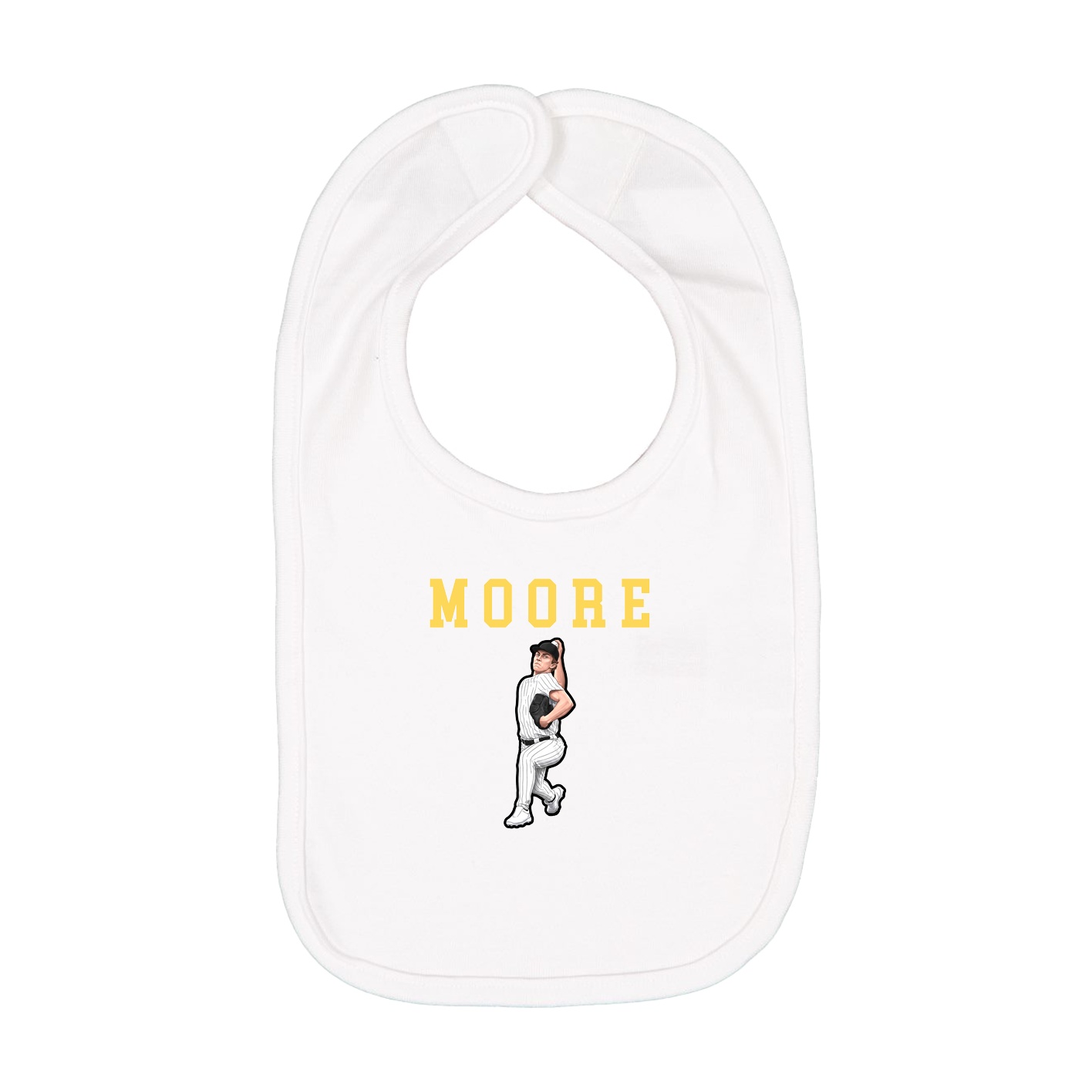 Infant Bib — Shirsey in White