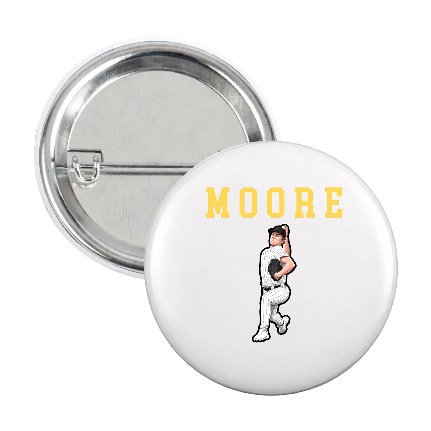 Game Day Button — Shirsey in White