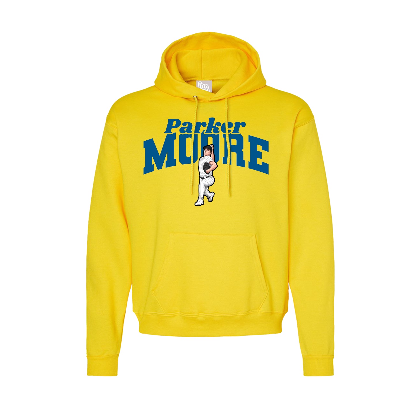 Hoodie — Signature Arch in Yellow