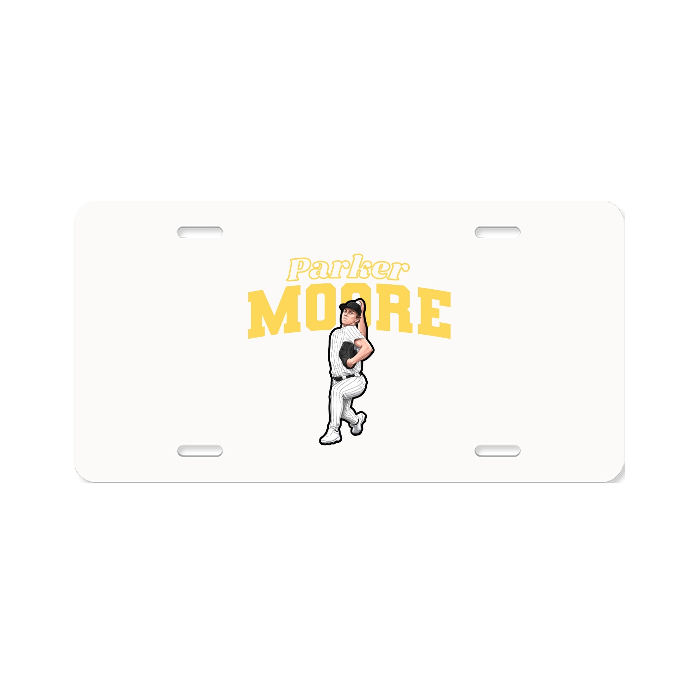 License Plate — Name Arch in Classic