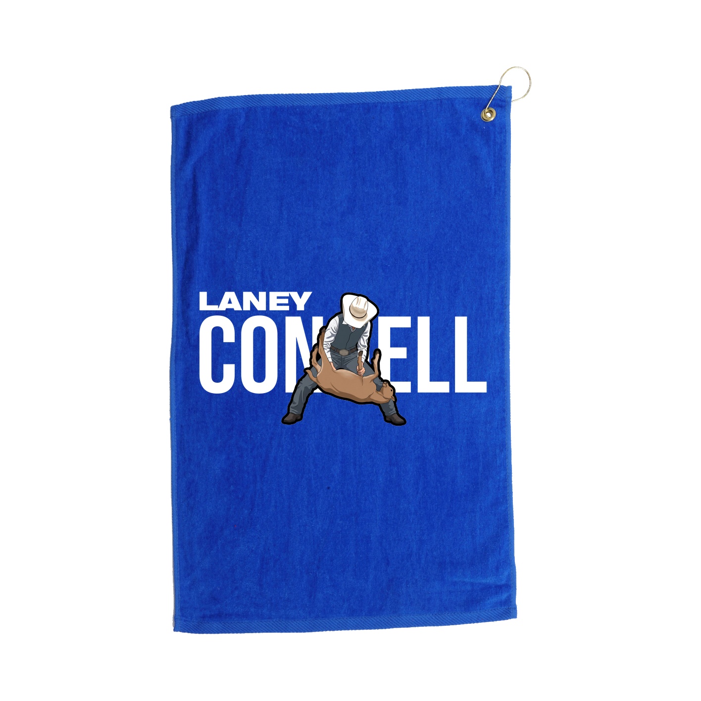 Golf Towel — Player Name in Royal