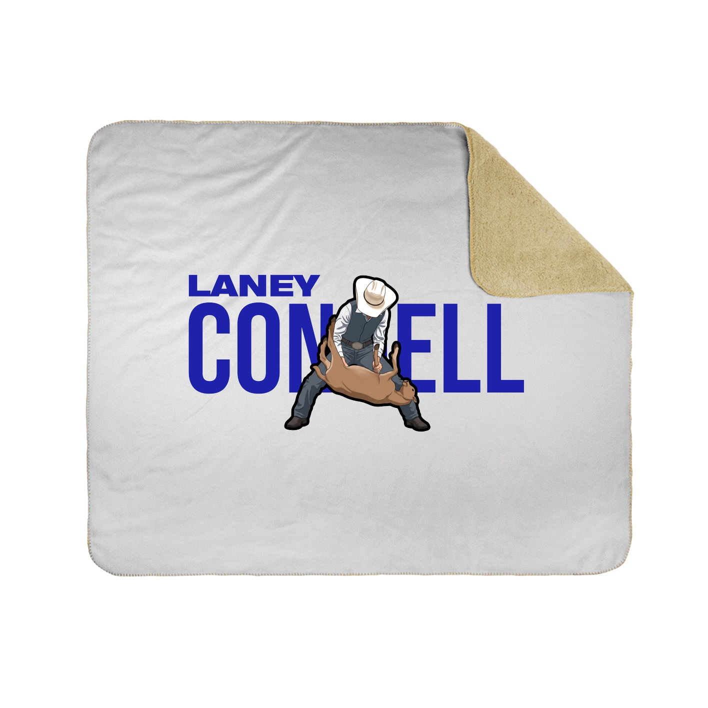 Throw Blanket — Player Name in White