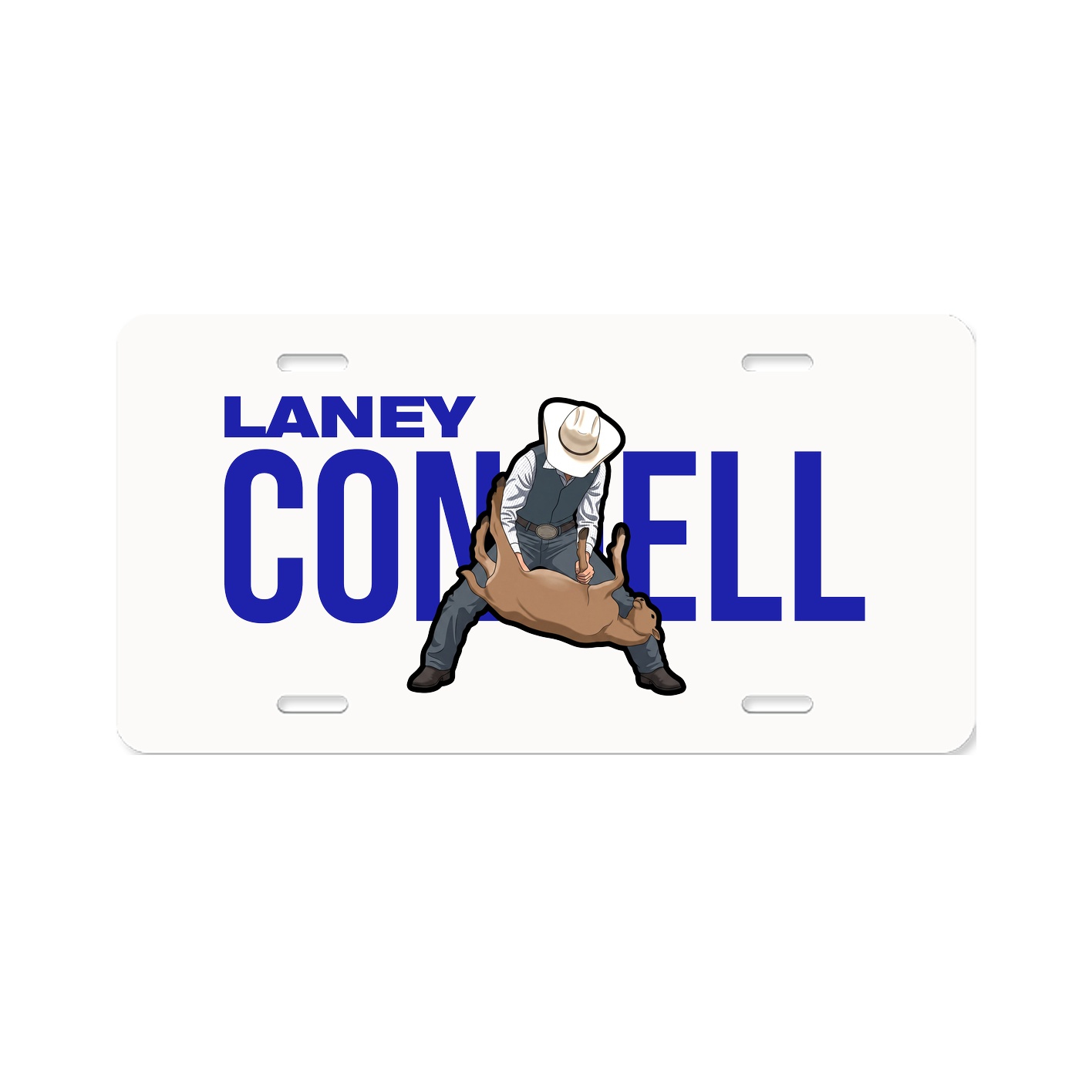 License Plate — Player Name in Classic