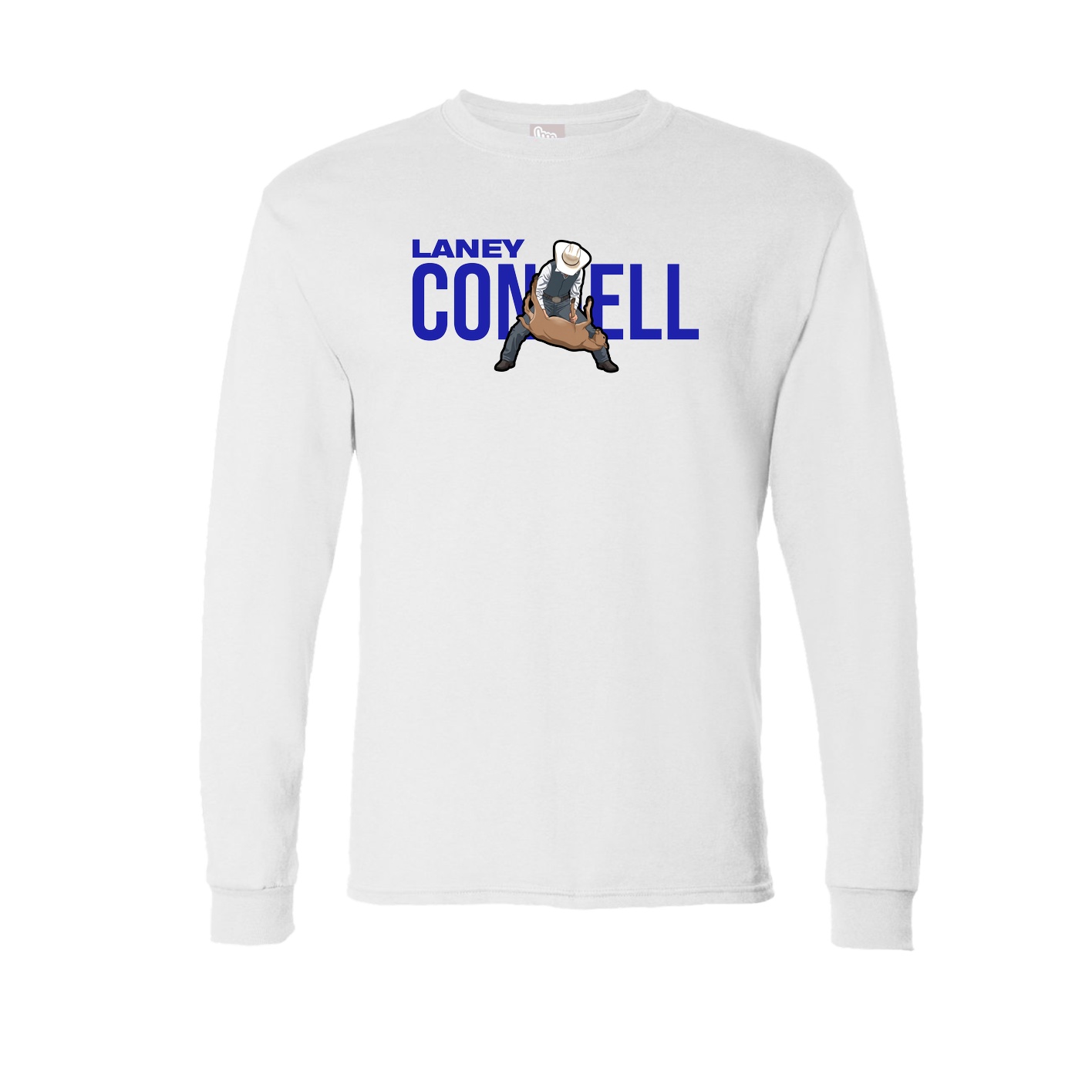 Long Sleeve Tee — Player Name in White