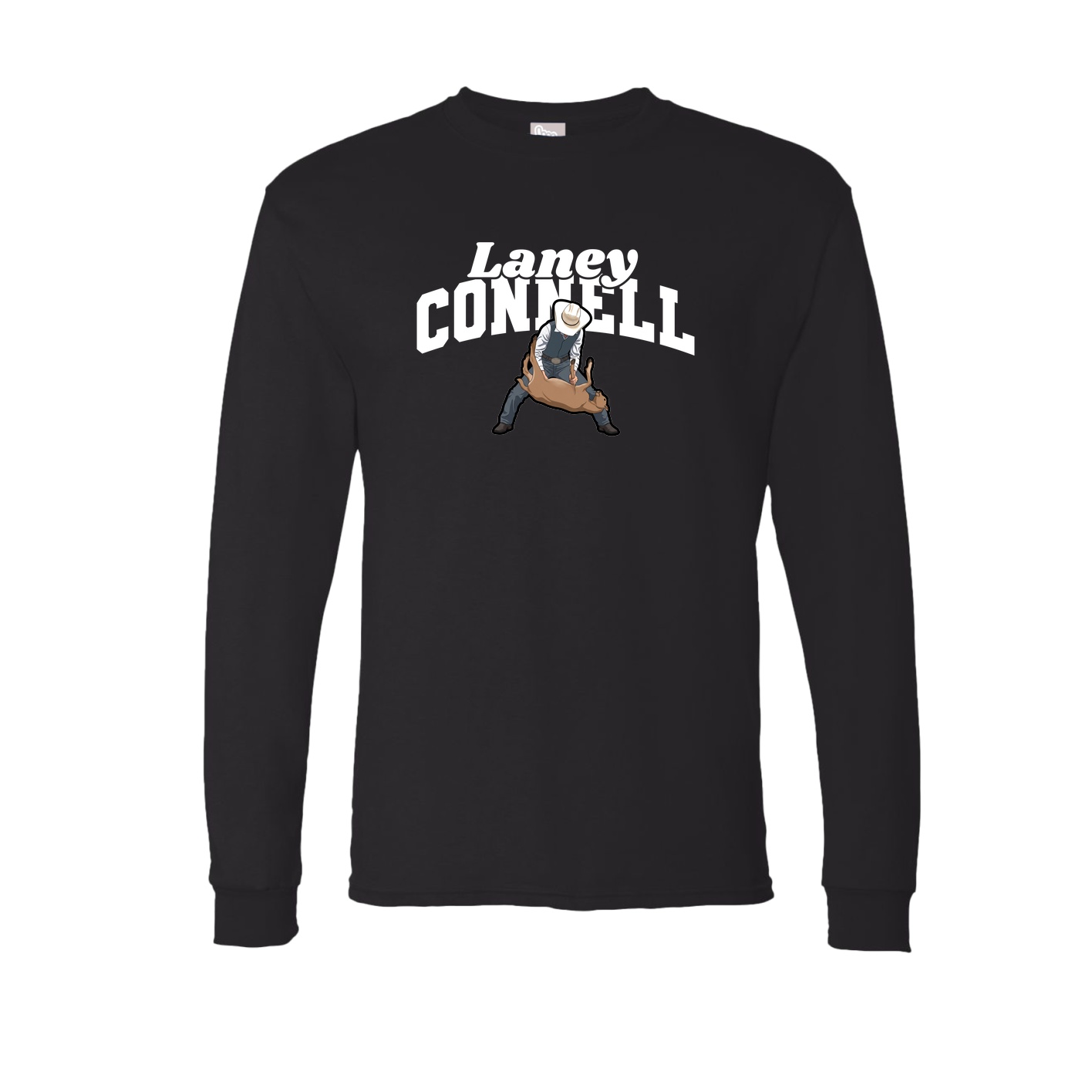 Long Sleeve Tee — Signature Arch in Black