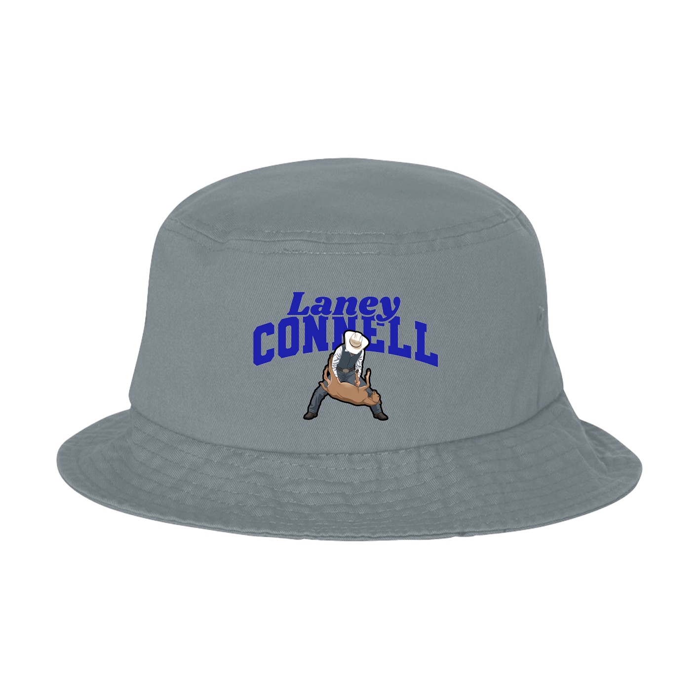 Bucket Cap — Signature Arch in Grey
