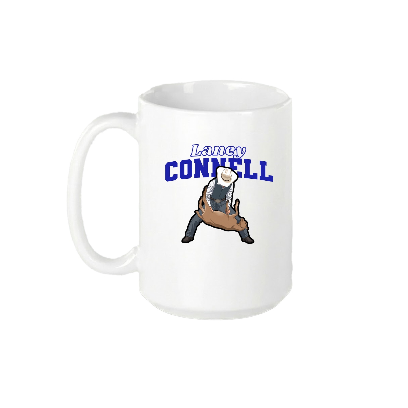 15oz Coffee Mug — Name Arch in White
