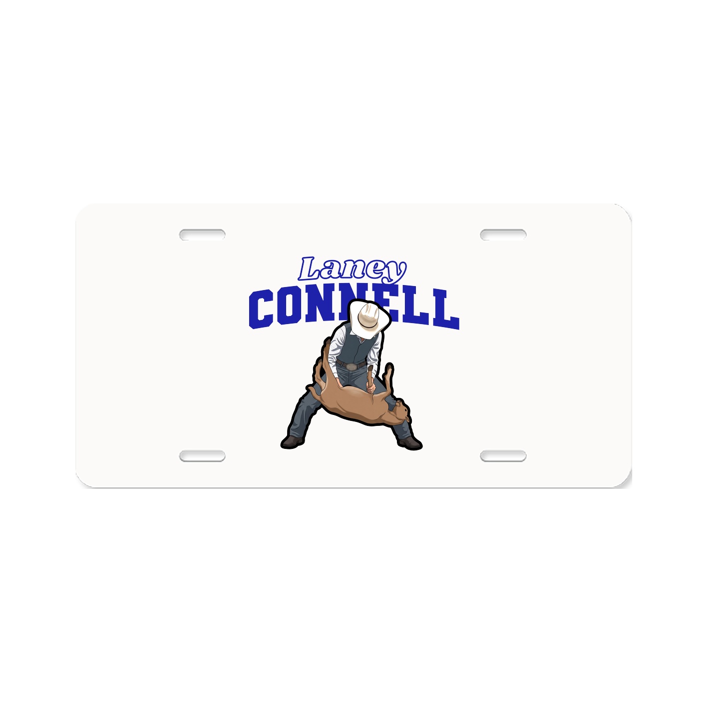License Plate — Name Arch in Classic