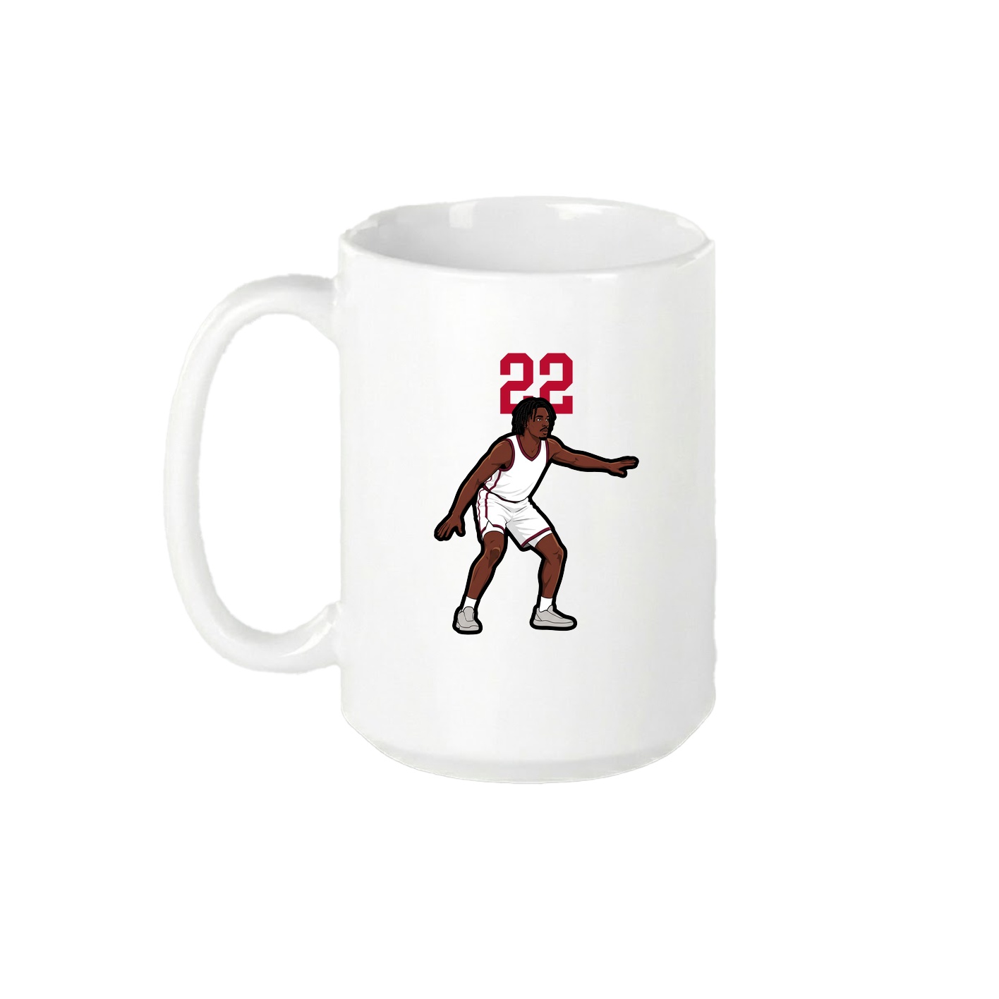 15oz Coffee Mug — Number Top in White