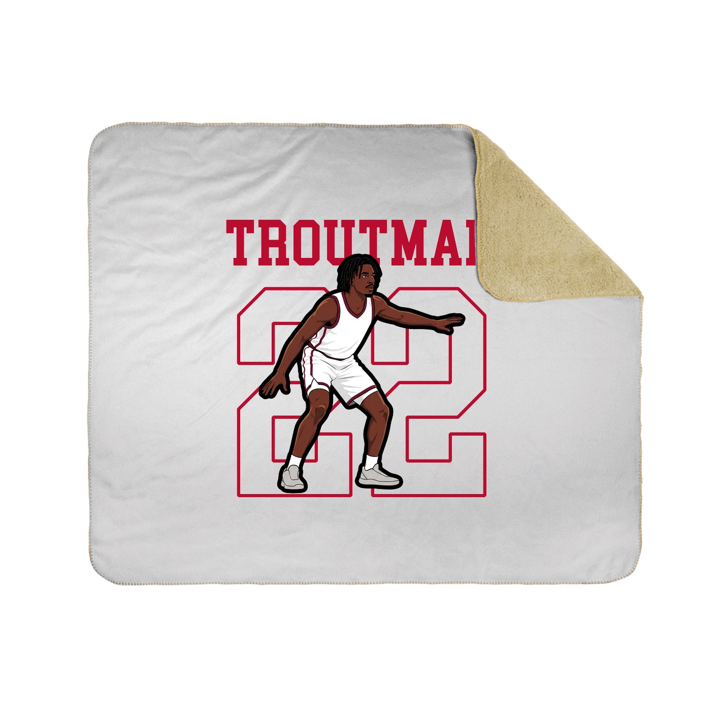 50x60 Sherpa Lined Throw Blanket