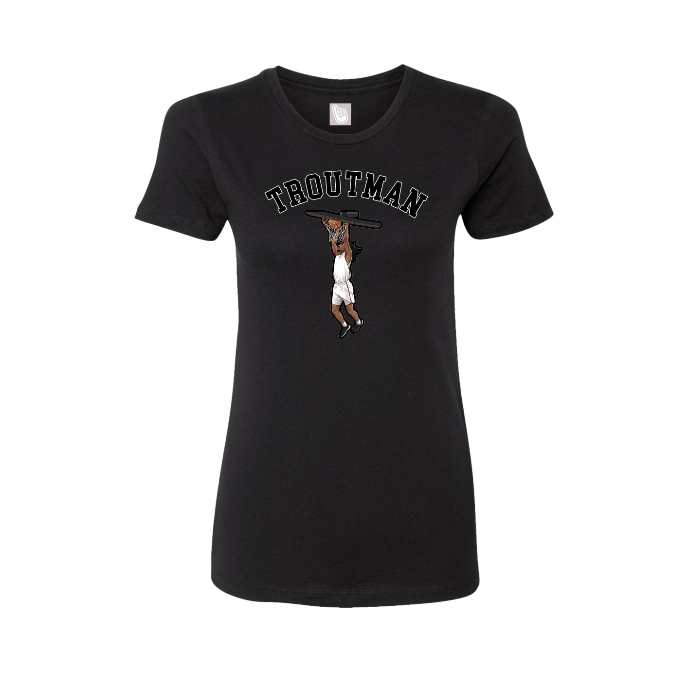 Fitted Women's Tee — Shirsey Arch in Black