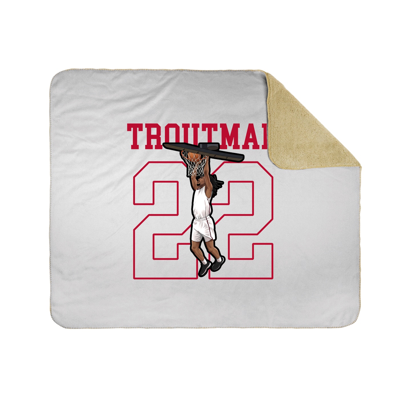 Throw Blanket — Shirsey in White