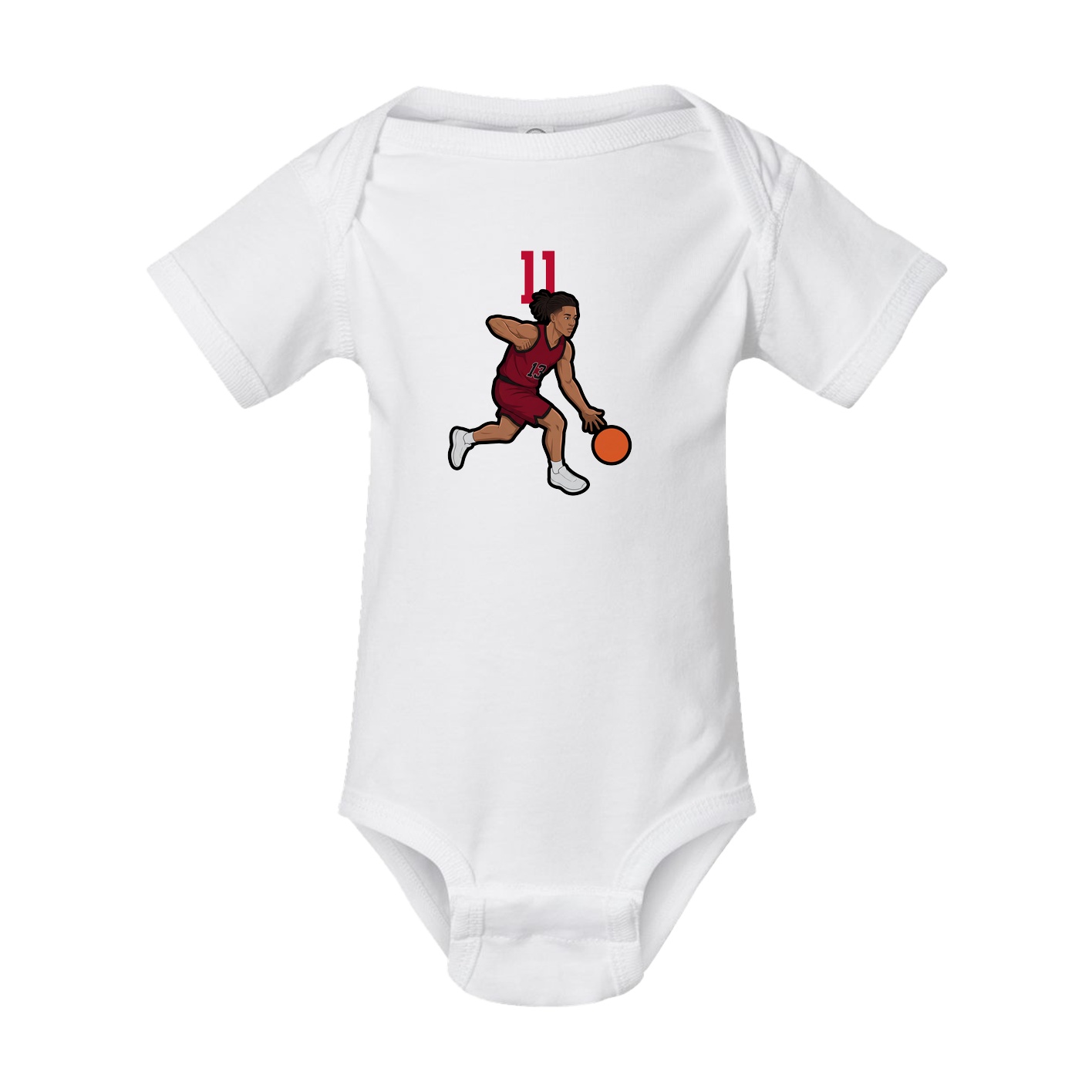 Baby Onesie — Number Top in White