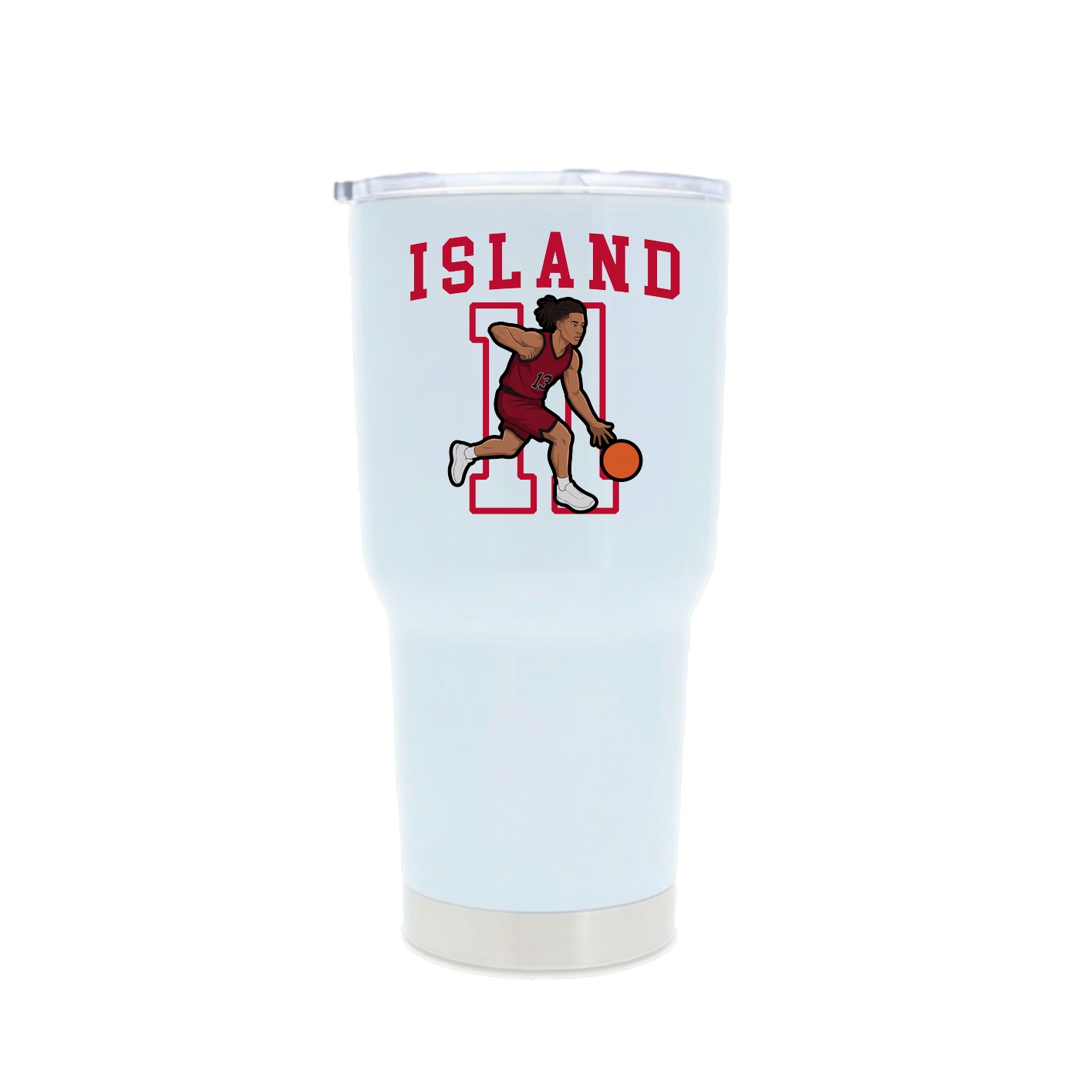 30oz Stainless Steel Tumbler — Shirsey in White