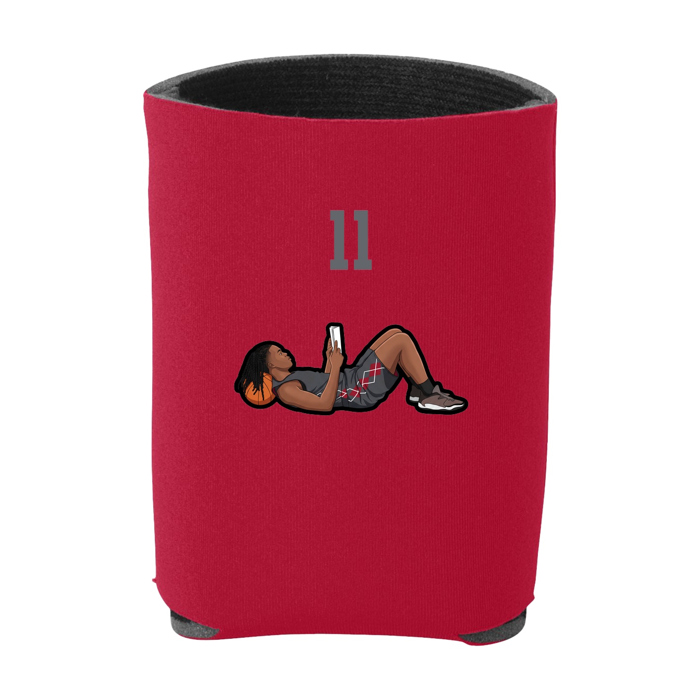 Can Holder — Number Top in Red