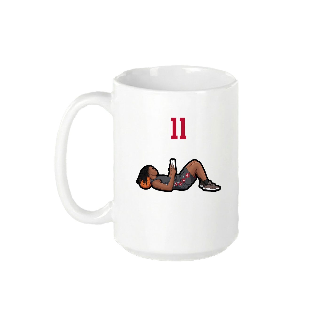 15oz Coffee Mug — Number Top in White