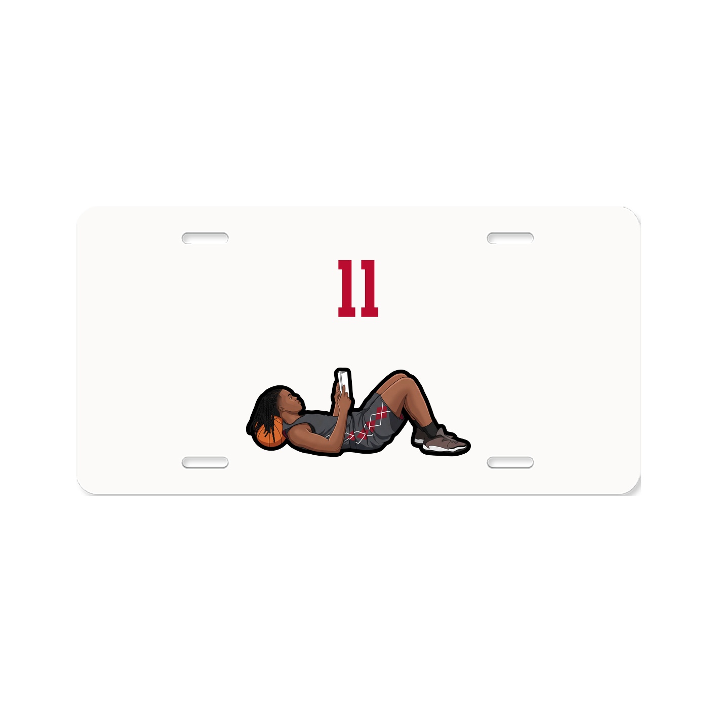 License Plate — Number Top in Classic