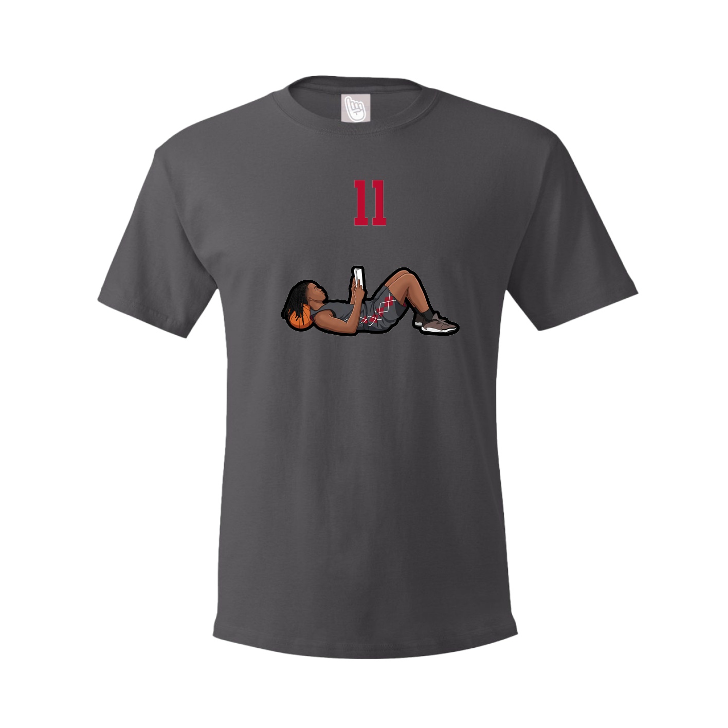Tee — Number Top in Grey