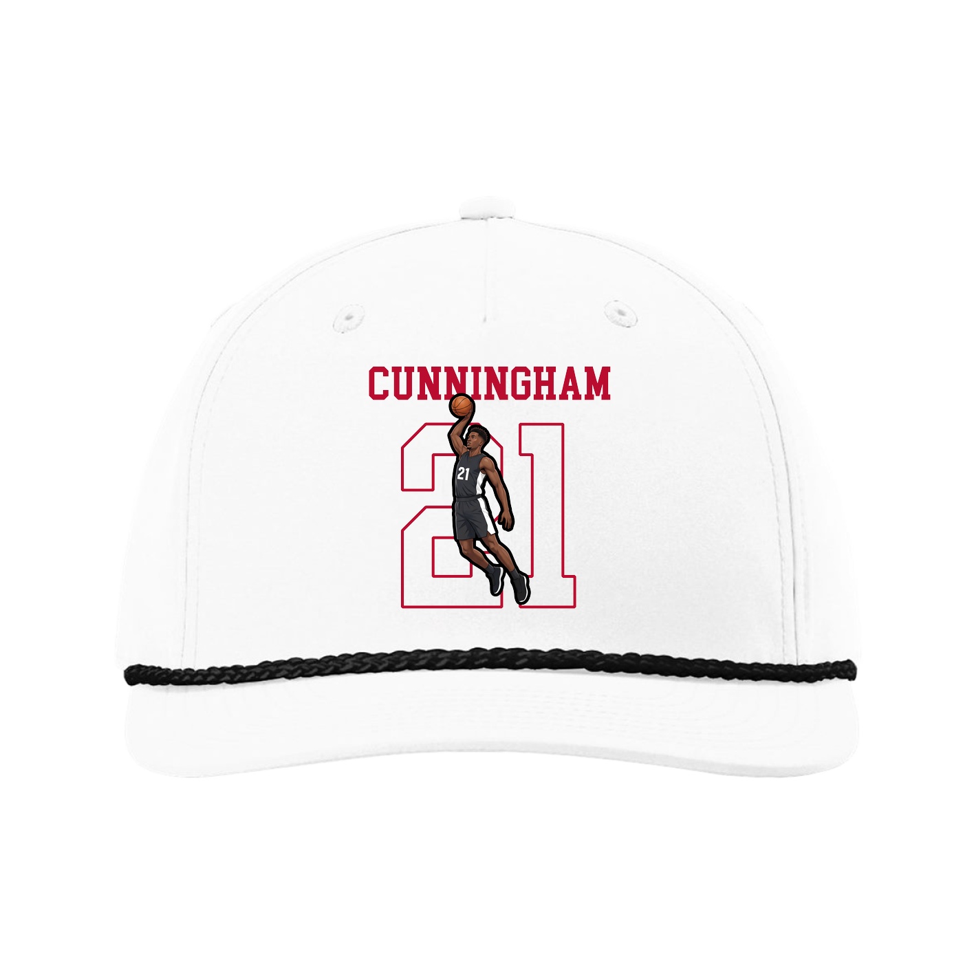 Five-Panel Classic Rope Cap — Shirsey in White