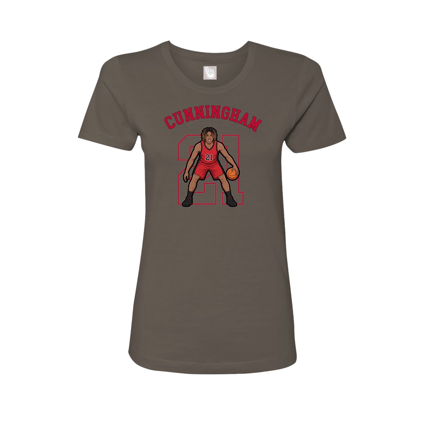 Fitted Women's Tee — Shirsey Arch in Grey