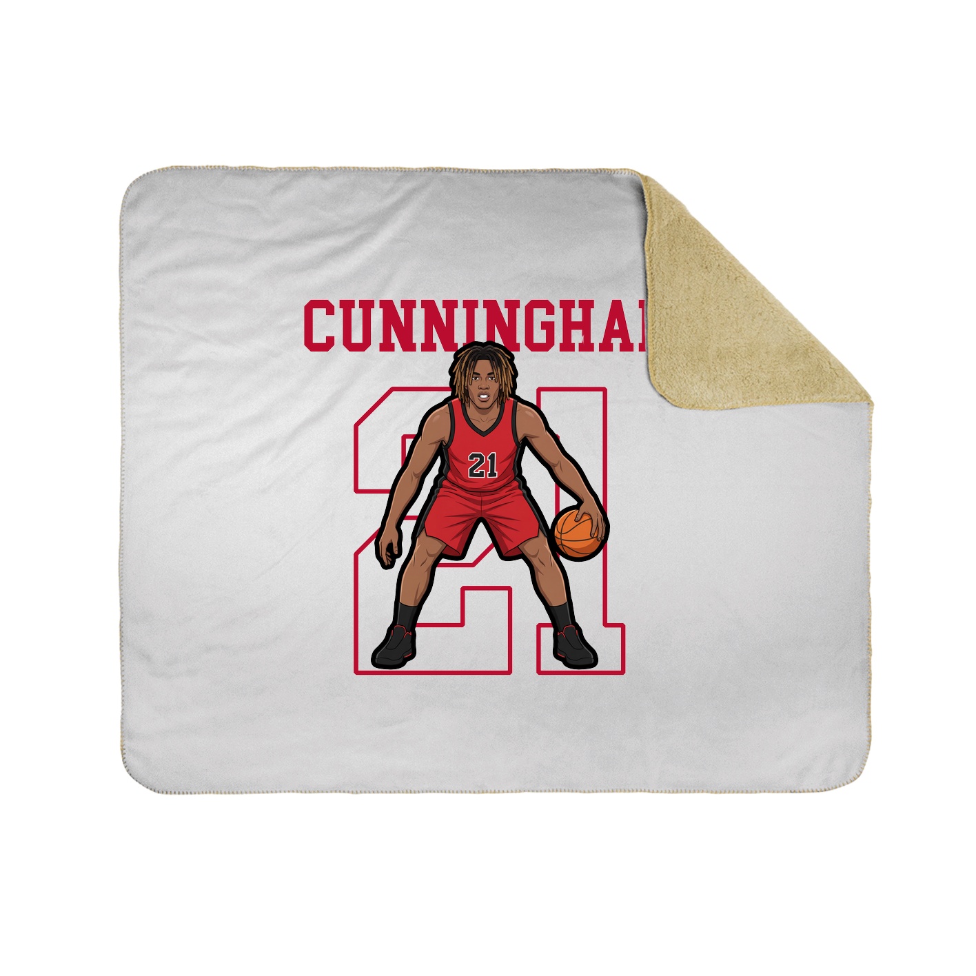 Throw Blanket — Shirsey in White