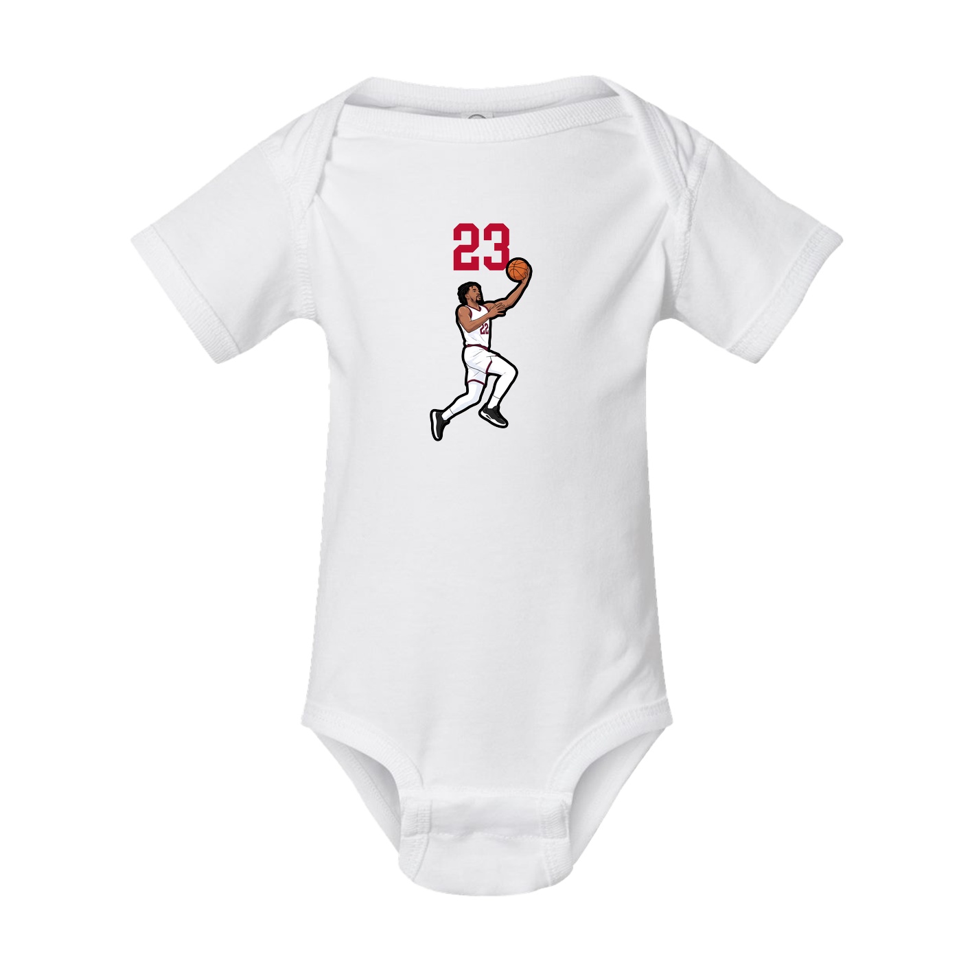 Baby Onesie — Number Top in White