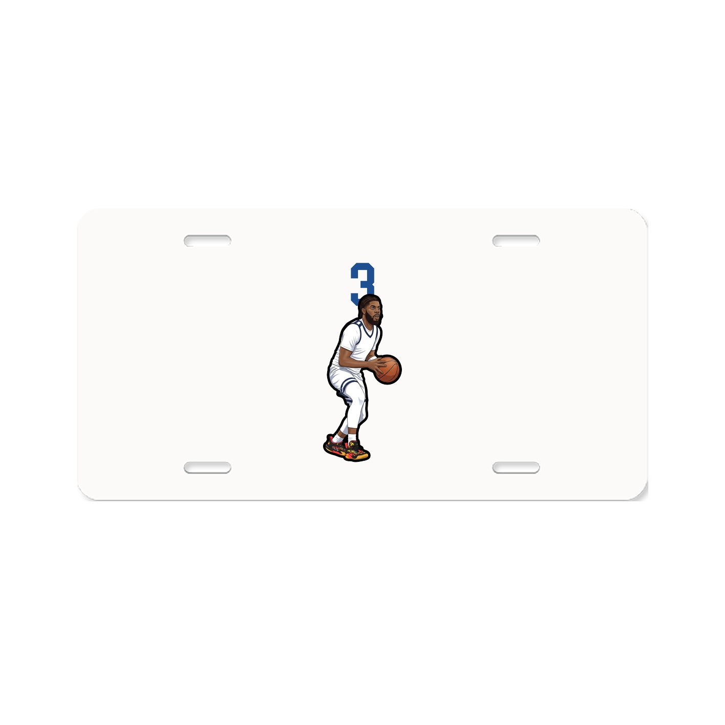 License Plate — Number Top in Classic