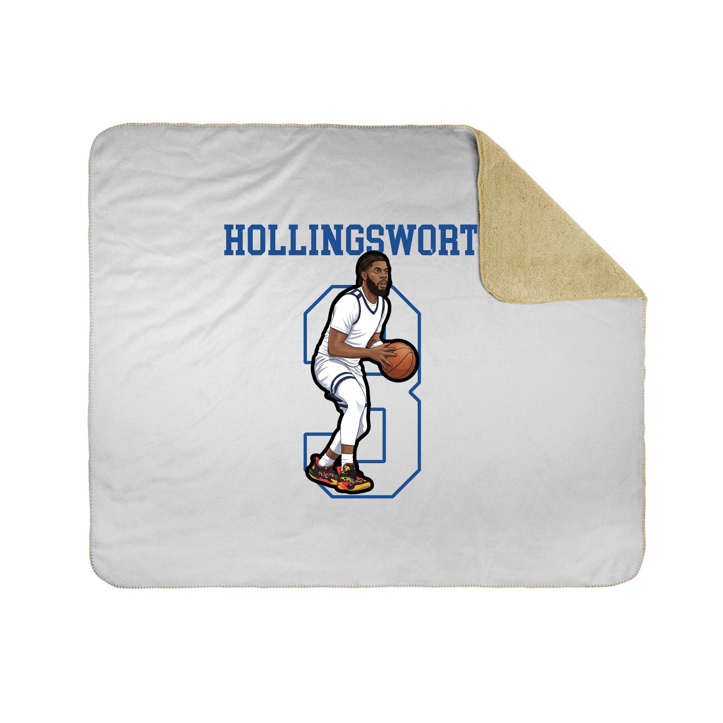 Throw Blanket — Shirsey in White