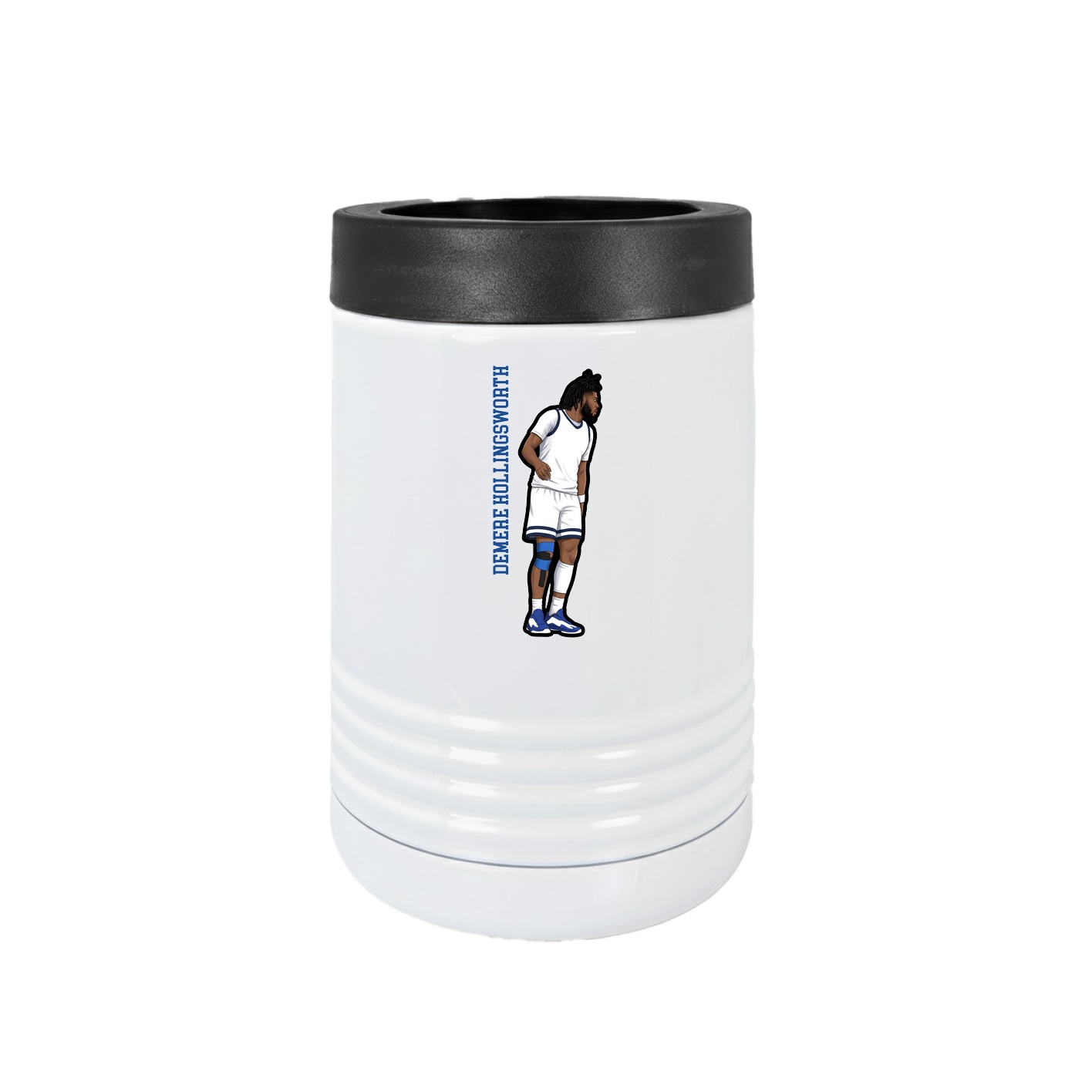 Beverage Holder — Name Vertical in White