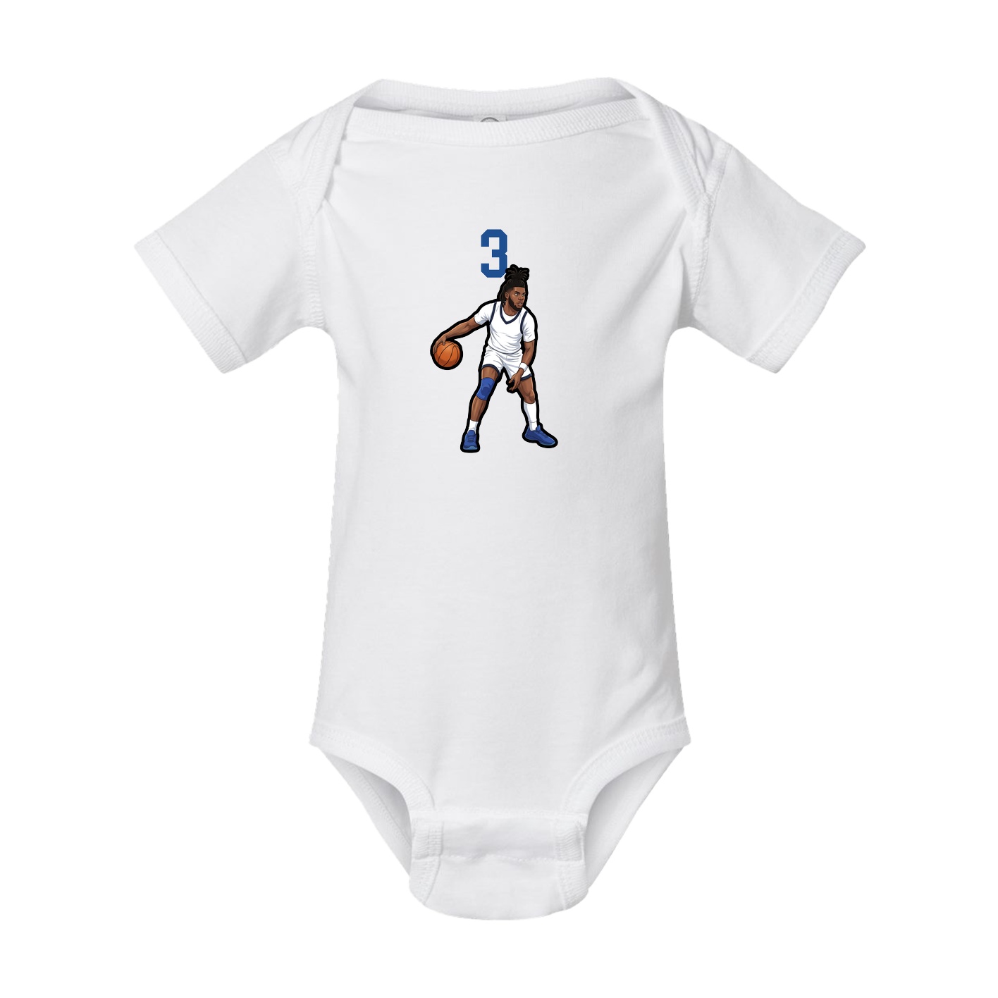 Baby Onesie — Number Top in White