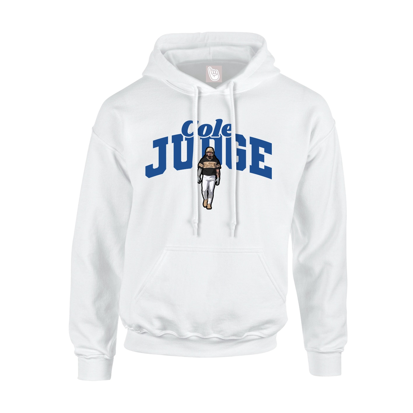 Hoodie — Signature Arch in White