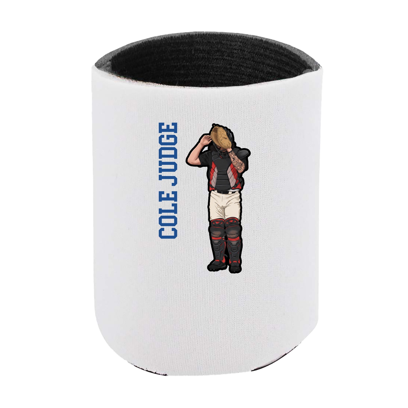 Can Holder — Name Vertical in White