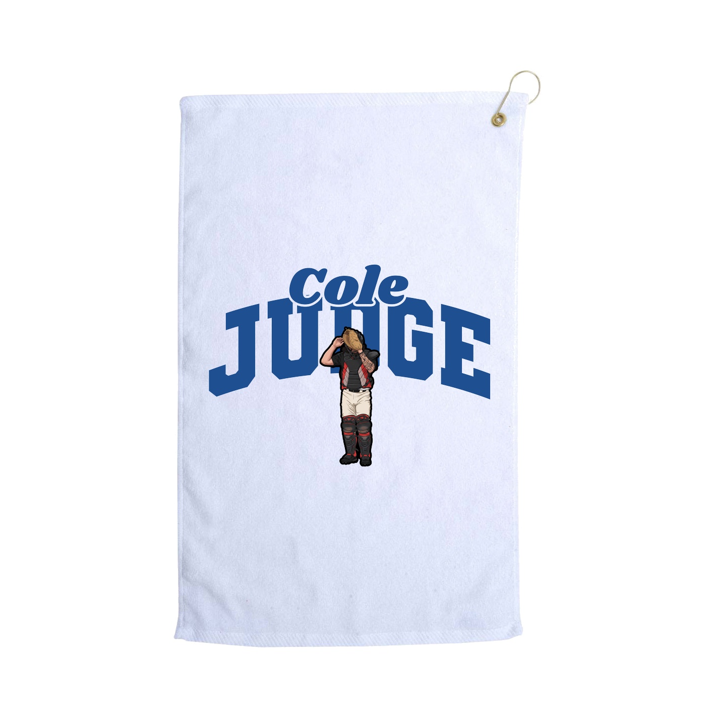 Golf Towel — Signature Arch in White