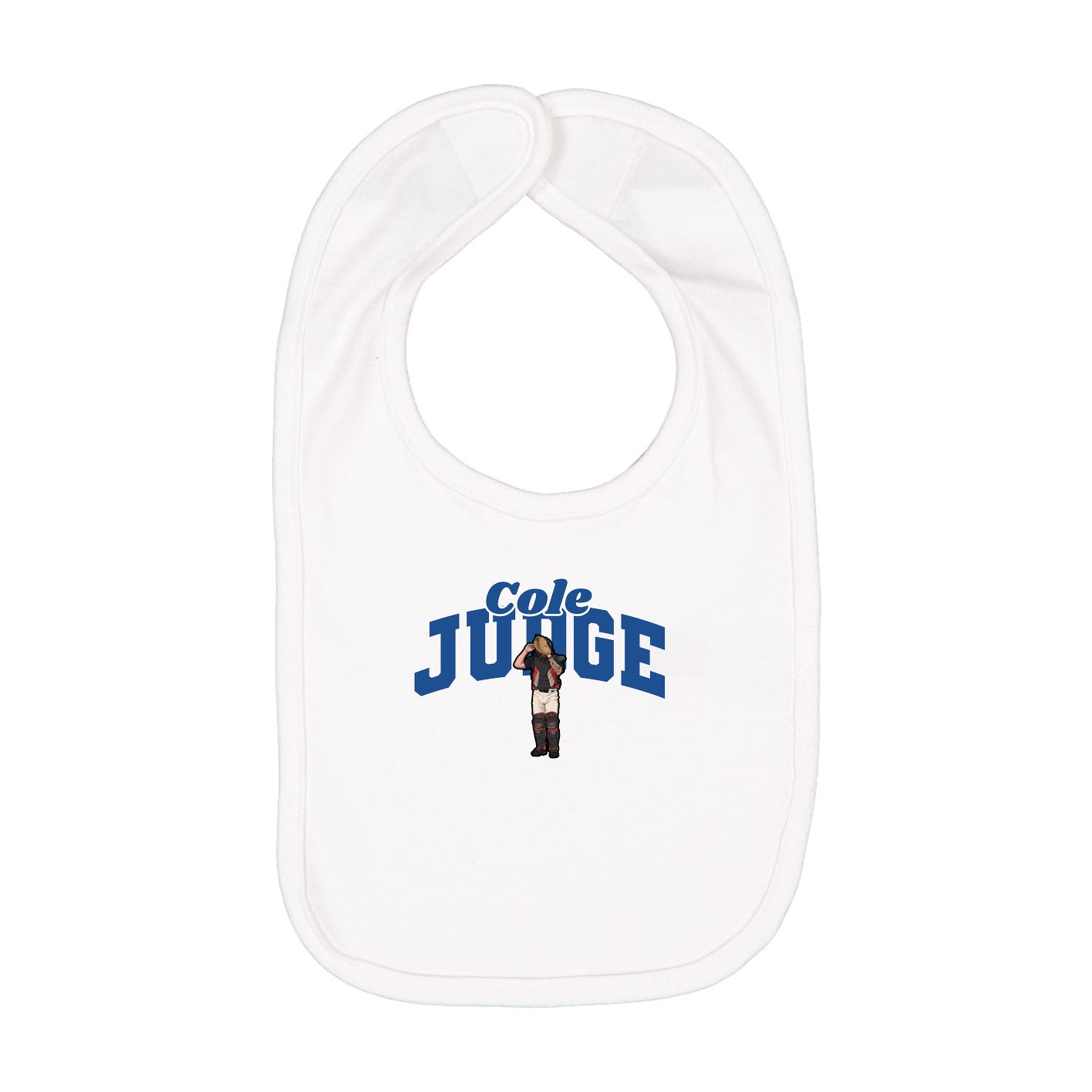 Infant Bib — Signature Arch in White