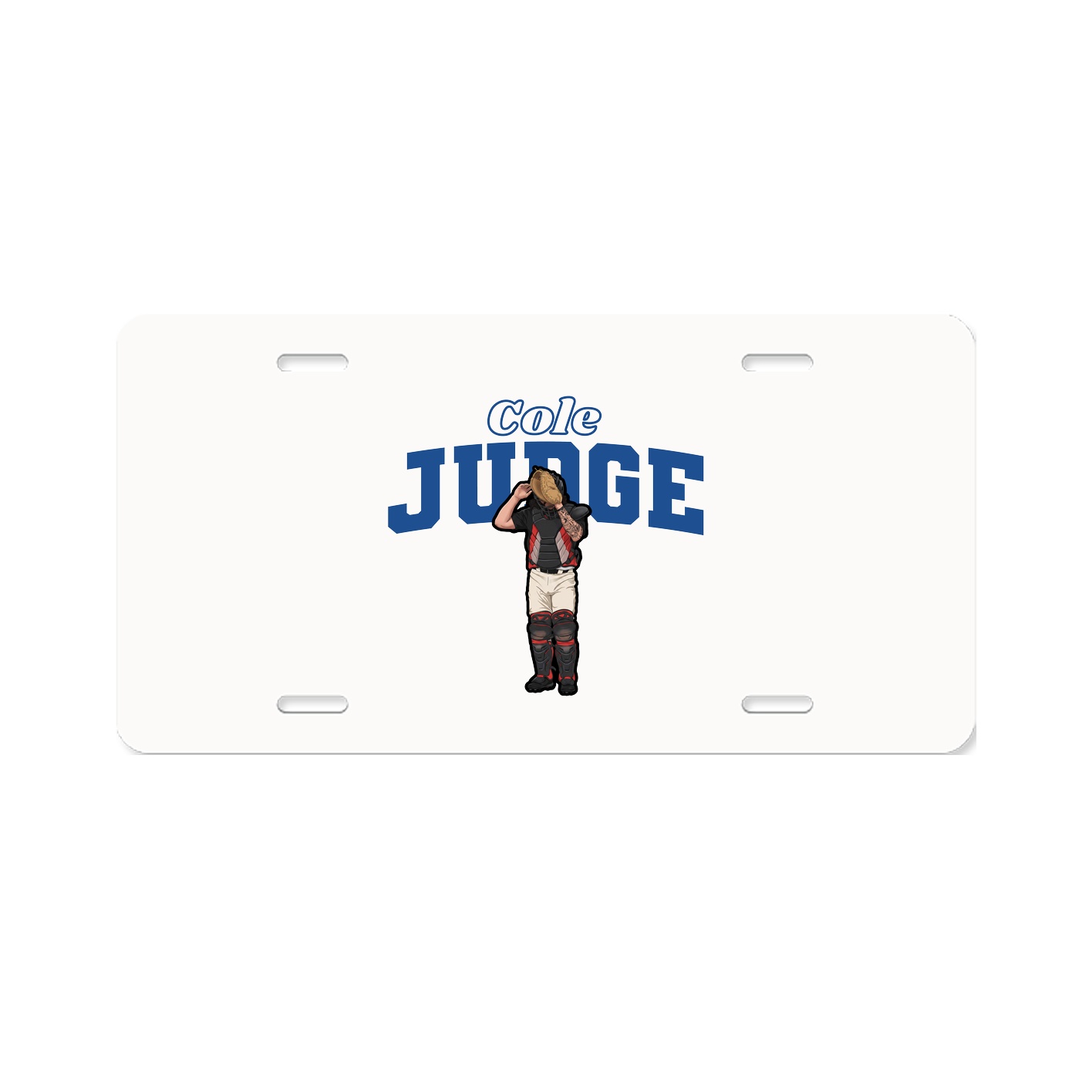 License Plate — Name Arch in Classic