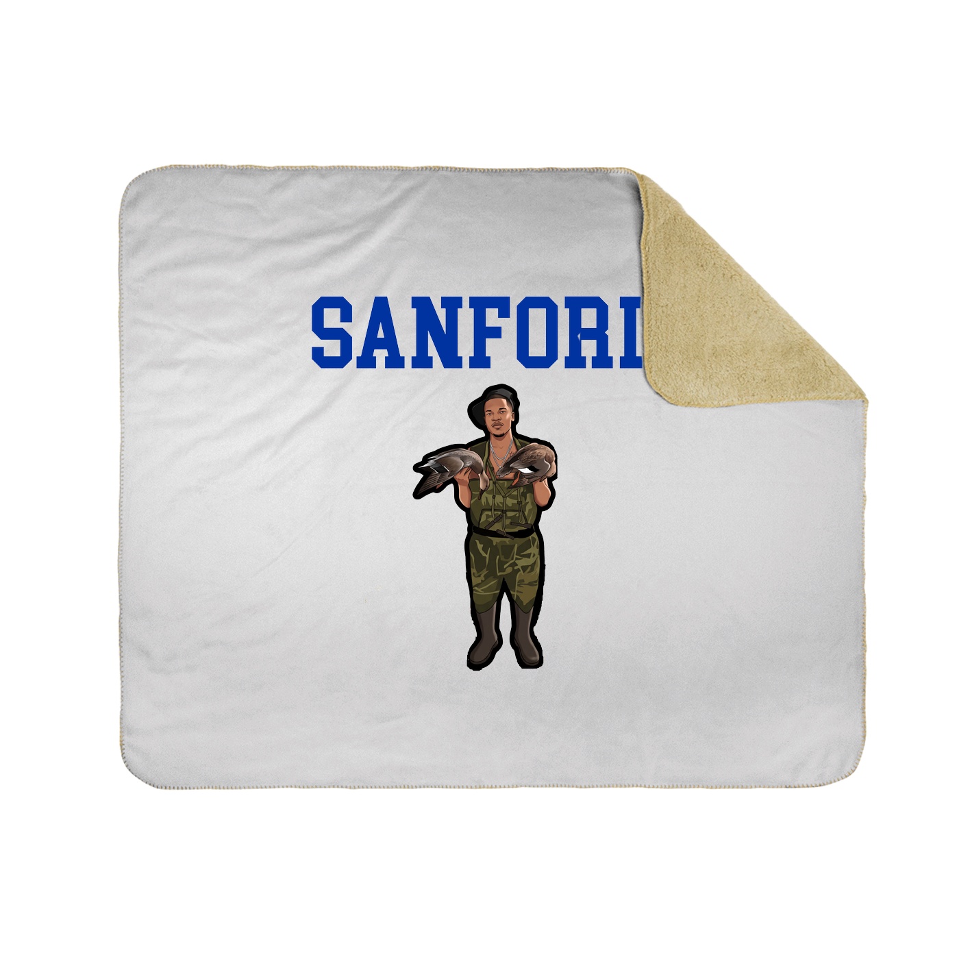 Throw Blanket — Shirsey in White