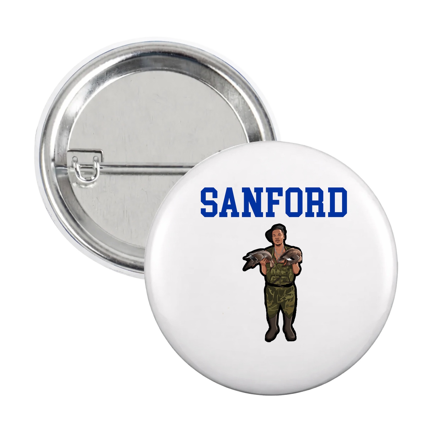 Game Day Button — Shirsey in White