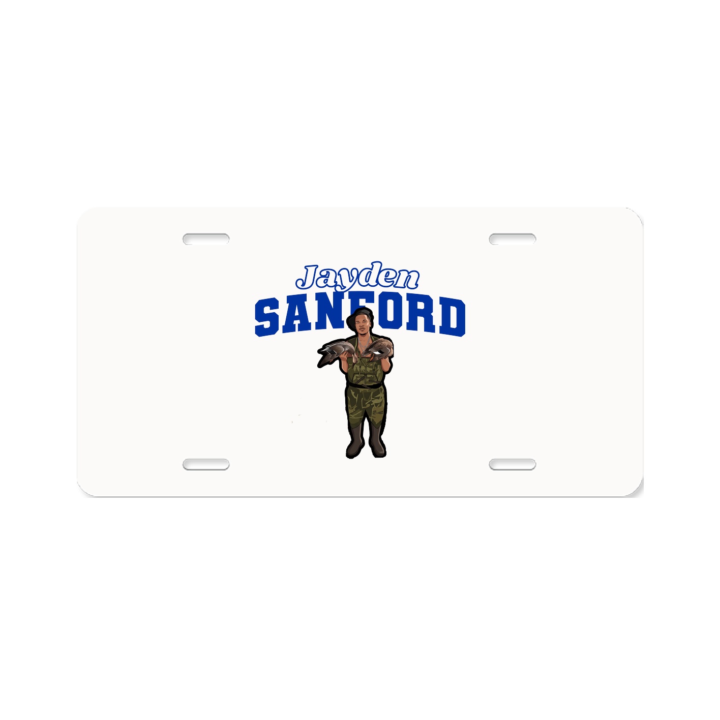 License Plate — Name Arch in Classic