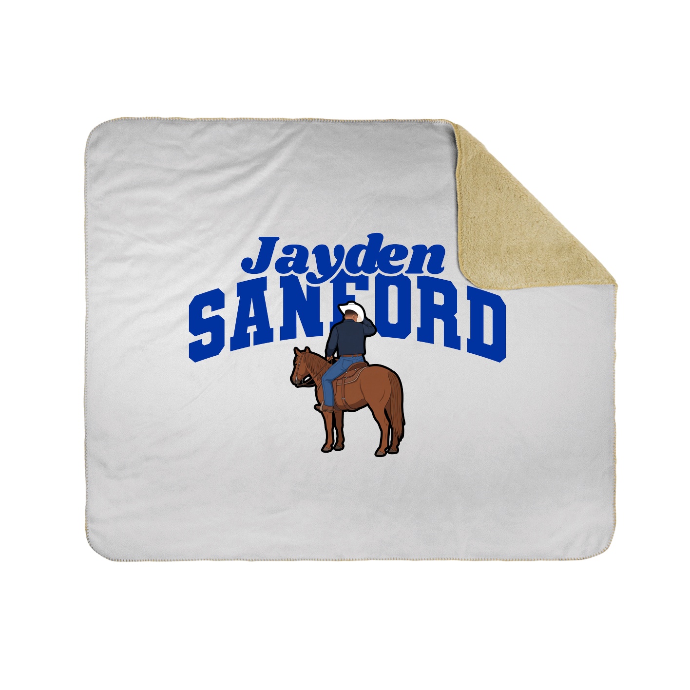Throw Blanket — Signature Arch in White