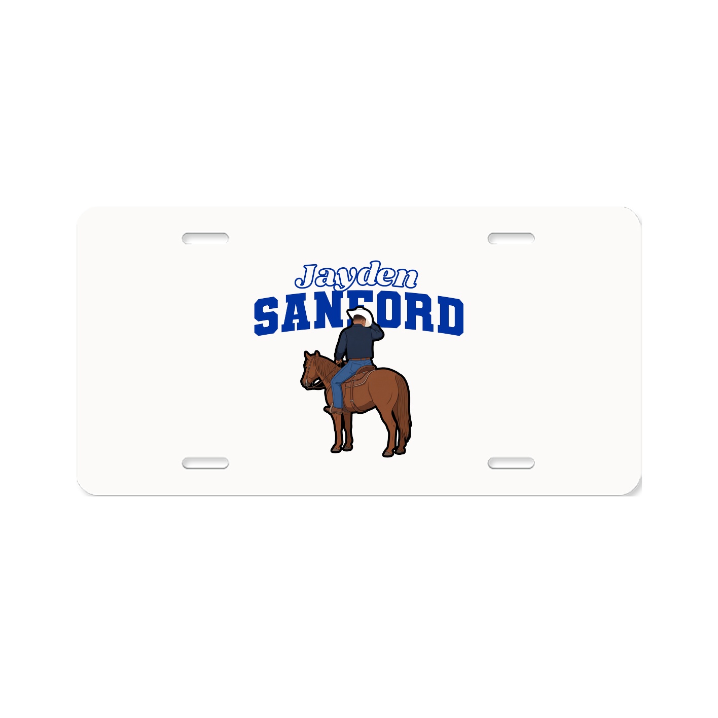 License Plate — Name Arch in Classic