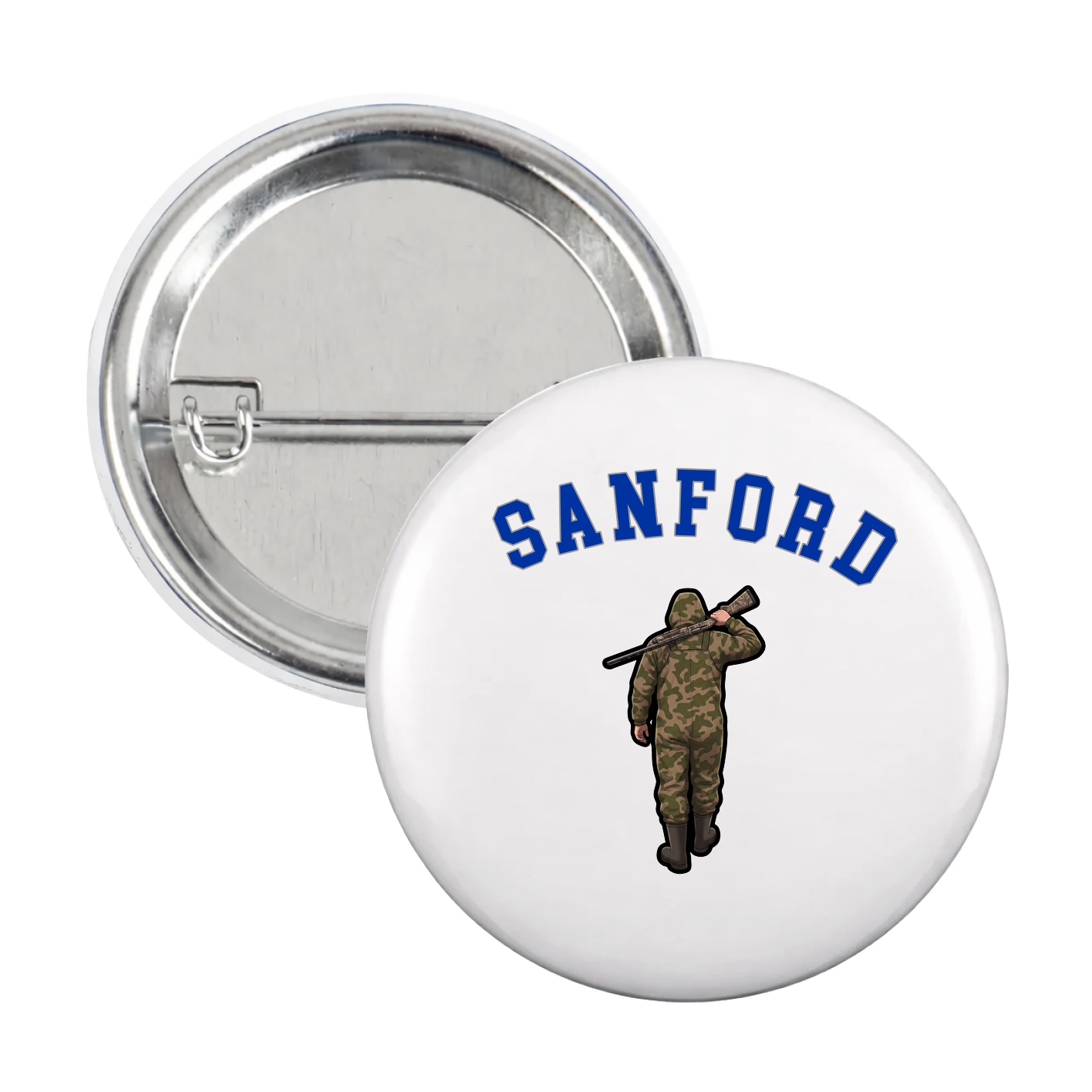 Game Day Button — Shirsey Arch in White