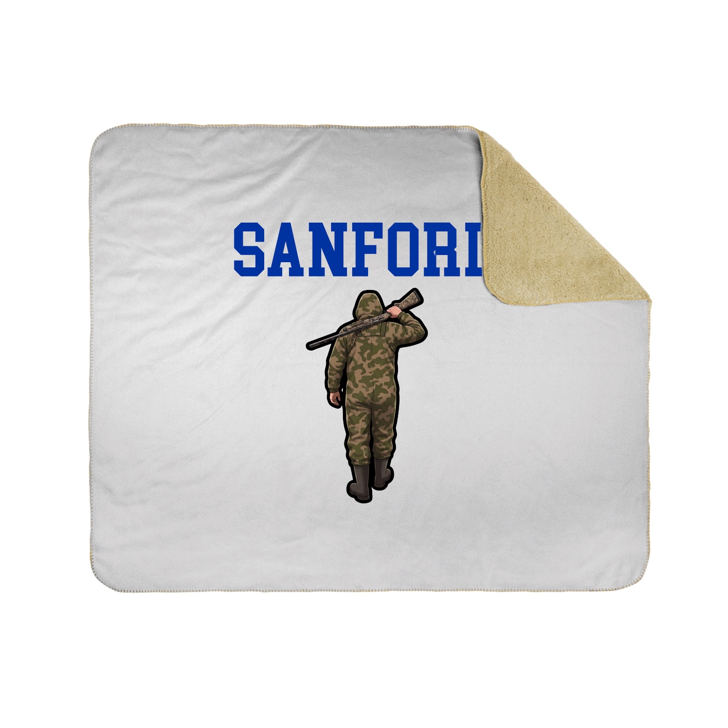 Throw Blanket — Shirsey in White