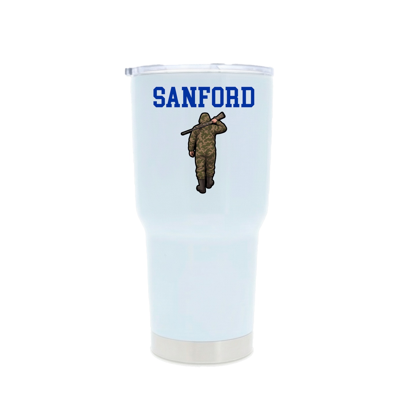 30oz Stainless Steel Tumbler — Shirsey in White
